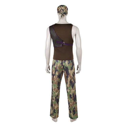 One Piece Live Action 2(2026) Usopp Tenue de Camouflage Verte Cosplay Costume