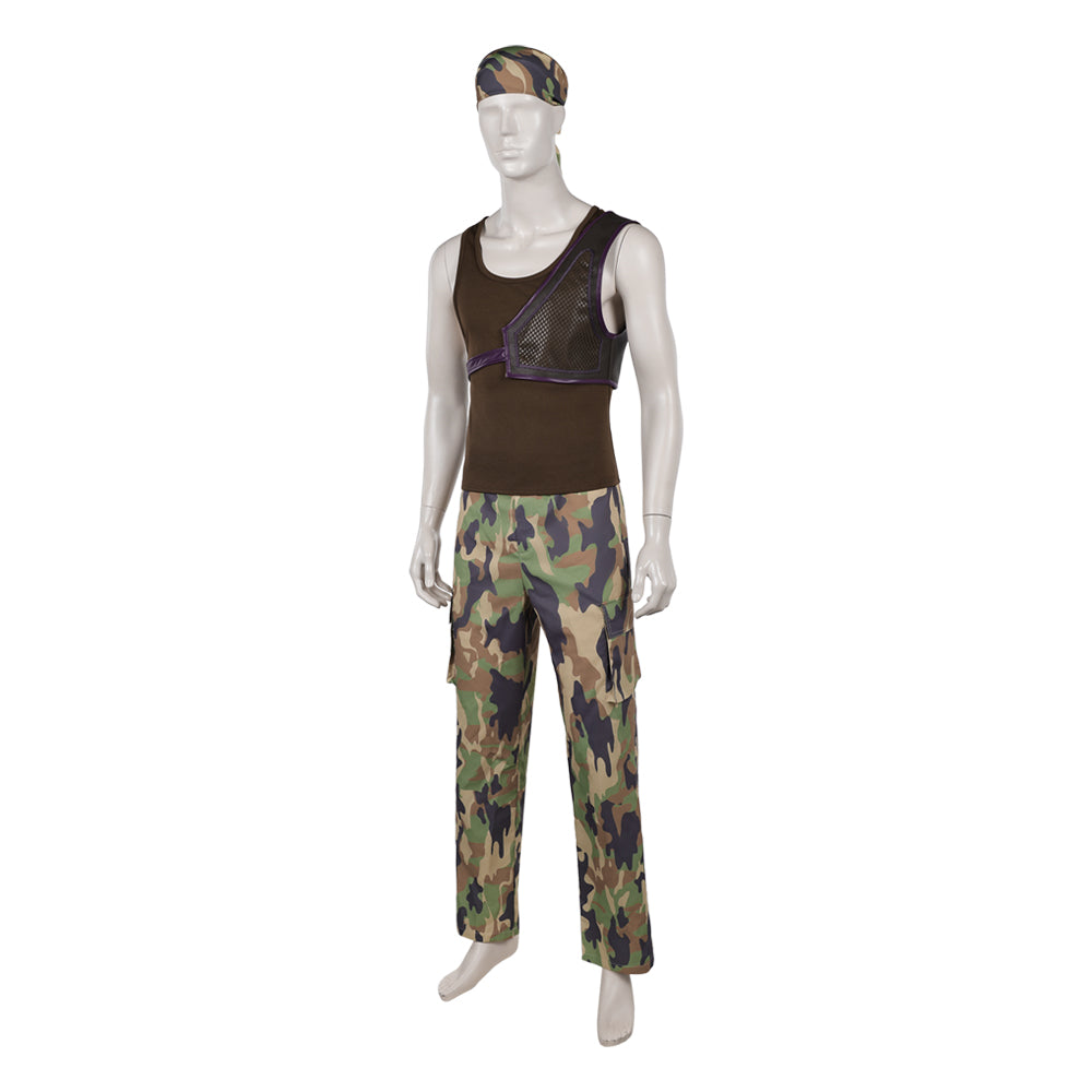 One Piece Live Action 2(2026) Usopp Tenue de Camouflage Verte Cosplay Costume