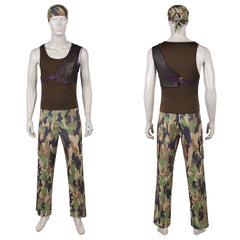 One Piece Live Action 2(2026) Usopp Tenue de Camouflage Verte Cosplay Costume