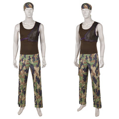 One Piece Live Action 2(2026) Usopp Tenue de Camouflage Verte Cosplay Costume