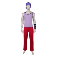 One Piece Live Action 2(2026) Usopp Tenue Violette et Rouge Cosplay Costume