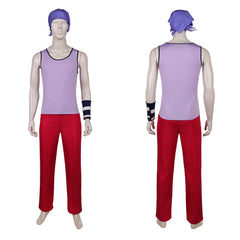 One Piece Live Action 2(2026) Usopp Tenue Violette et Rouge Cosplay Costume