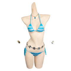 One Piece Nami Maillot de Bain Bleu Bikini Cosplay Costume