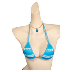 One Piece Nami Maillot de Bain Bleu Bikini Cosplay Costume