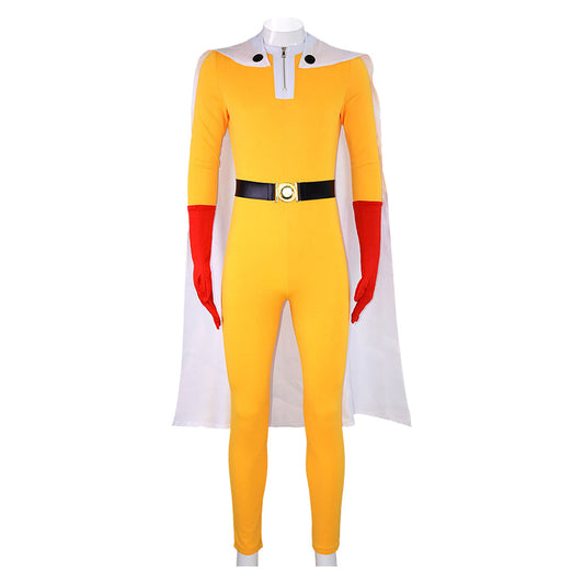 One Punch Man 3(2025) Saitama Combinaison Jaune Cosplay Costume
