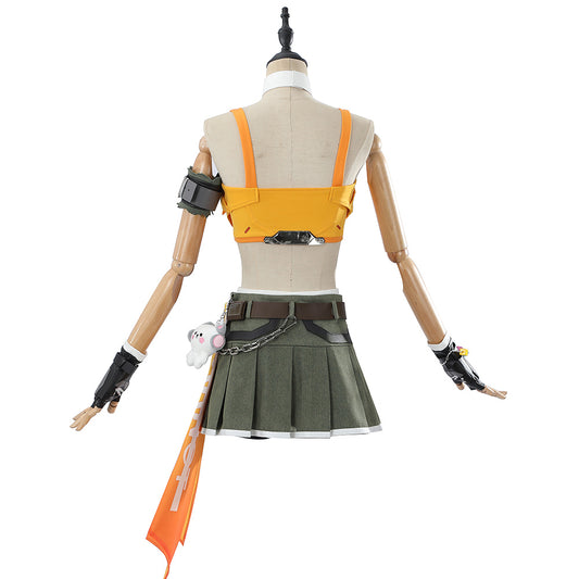 Overwatch 2 Mercy Idole Tenue de Gilet Orange Cosplay Costume