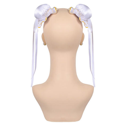 Overwatch 2 x Street Fighter 6 Juno Accessoire pour Cheveux+Boucle d'Oreilles pour Chun-Li Cosplay