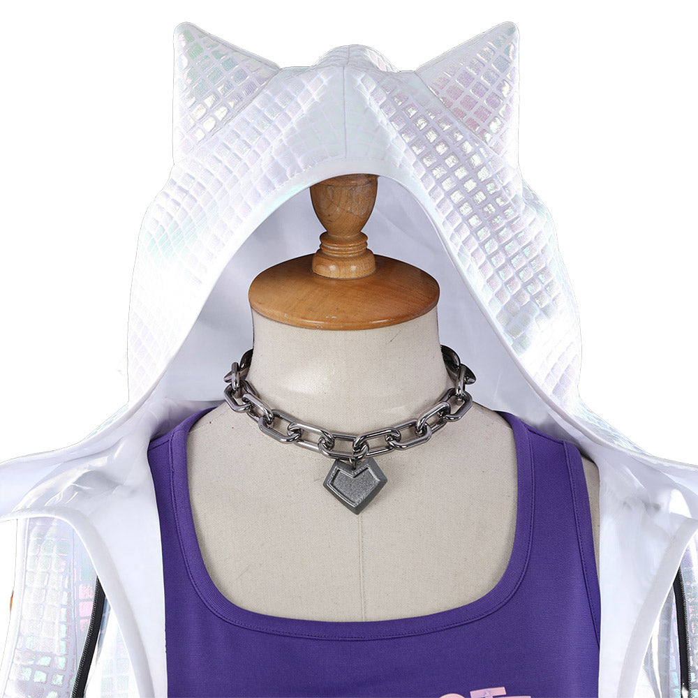 Overwatch Ashe Idole Tenue de Gilet Violet Cosplay Costume Ver.2