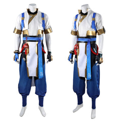 Overwatch Wuyang Ye Tenue Blanche et Bleue Cosplay Costume