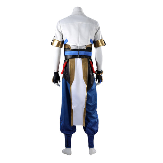 Overwatch Wuyang Ye Tenue Blanche et Bleue Cosplay Costume