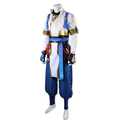 Overwatch Wuyang Ye Tenue Blanche et Bleue Cosplay Costume
