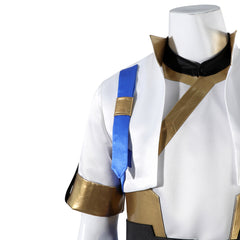 Overwatch Wuyang Ye Tenue Blanche et Bleue Cosplay Costume