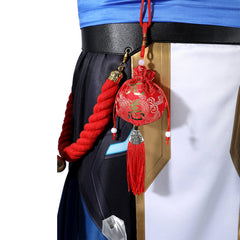 Overwatch Wuyang Ye Tenue Blanche et Bleue Cosplay Costume