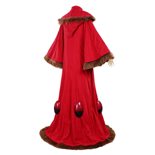 Padme Amidala Naberrie Throne Room Gown Robe Rouge Cosplay Costume