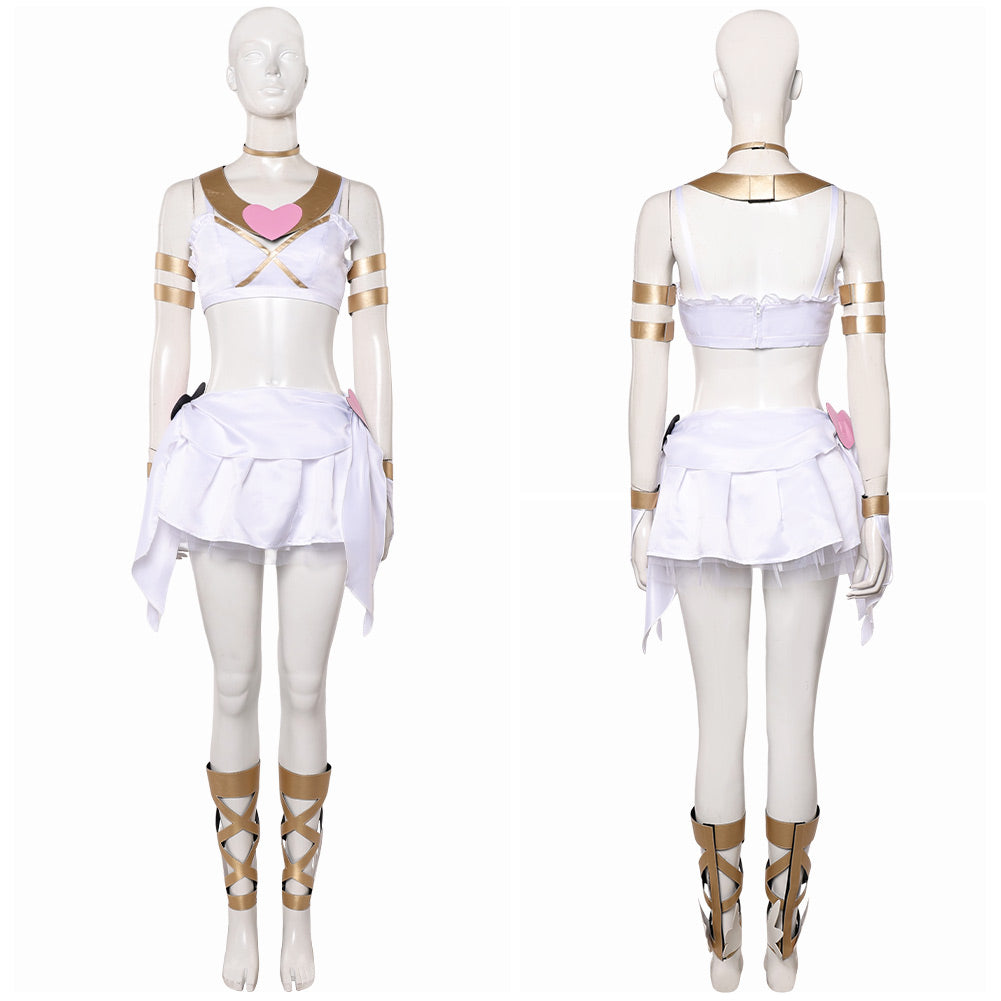 Panty & Stocking Panty Tenue de Combat Blanche Cosplay Costume