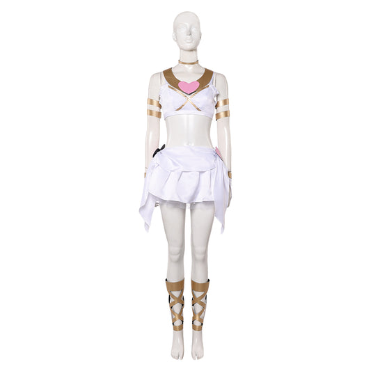 Panty & Stocking Panty Tenue de Combat Blanche Cosplay Costume