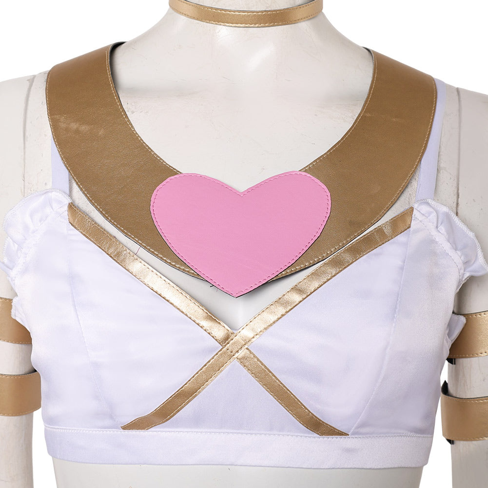 Panty & Stocking Panty Tenue de Combat Blanche Cosplay Costume