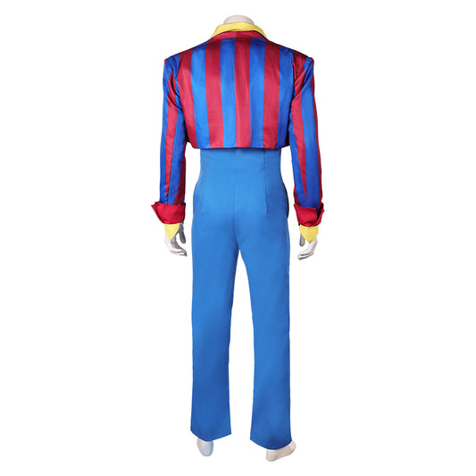 Prince Rogers Nelson 1980s Tenue Rouge et Bleue Costume Vintage