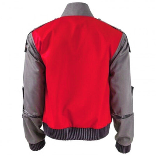 Cosplay Costume Marty McFly Back to the Future Film Cosplay Veste Rouge Homme