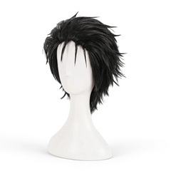 Cosplay Perruque Natsuki Subaru RE0(2026) Anime Perruque Noire Homme
