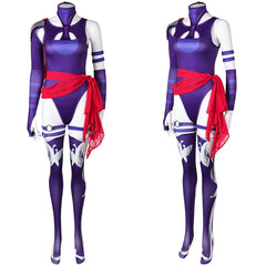 Psylocke Tenue Violette Cosplay Costume