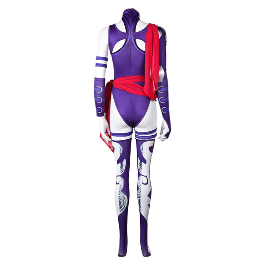 Psylocke Tenue Violette Cosplay Costume