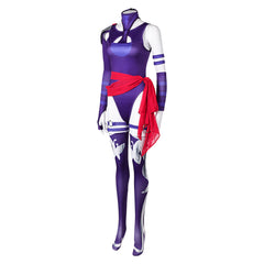 Psylocke Tenue Violette Cosplay Costume