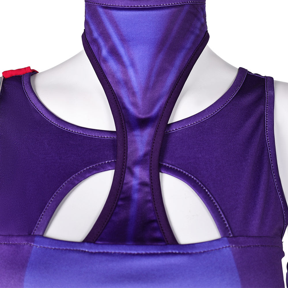 Psylocke Tenue Violette Cosplay Costume