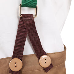 Quand Souffle Le Vent Jim Bloggs Chemise Blanche+Salopette Marron Cosplay Costume