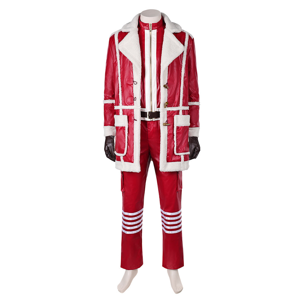 Red One(2024) Nick Santa Claus Père Noël Tenue Rouge Cosplay Costume