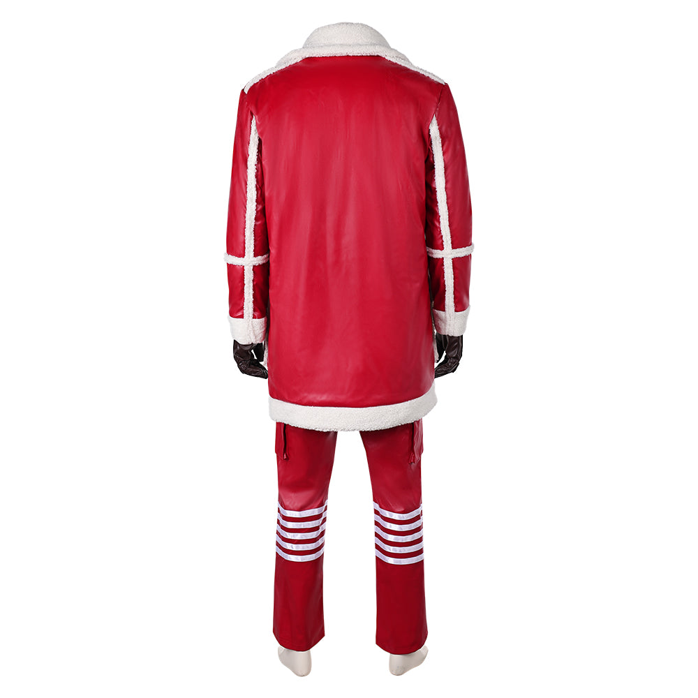 Red One(2024) Nick Santa Claus Père Noël Tenue Rouge Cosplay Costume