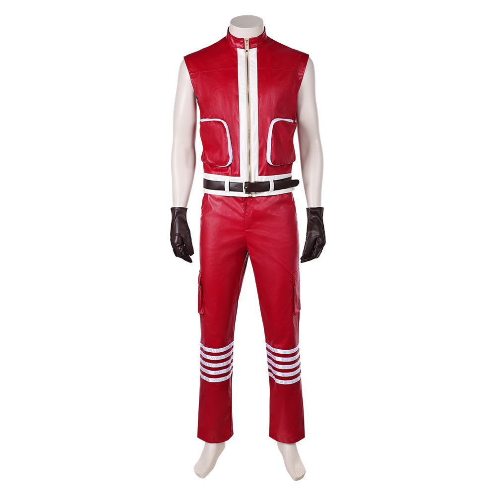 Costume De Noël Homme 3 Pièces - Veste + Pantalon + Gilet - Coupe Ajustée Avec Imprimés Festifs