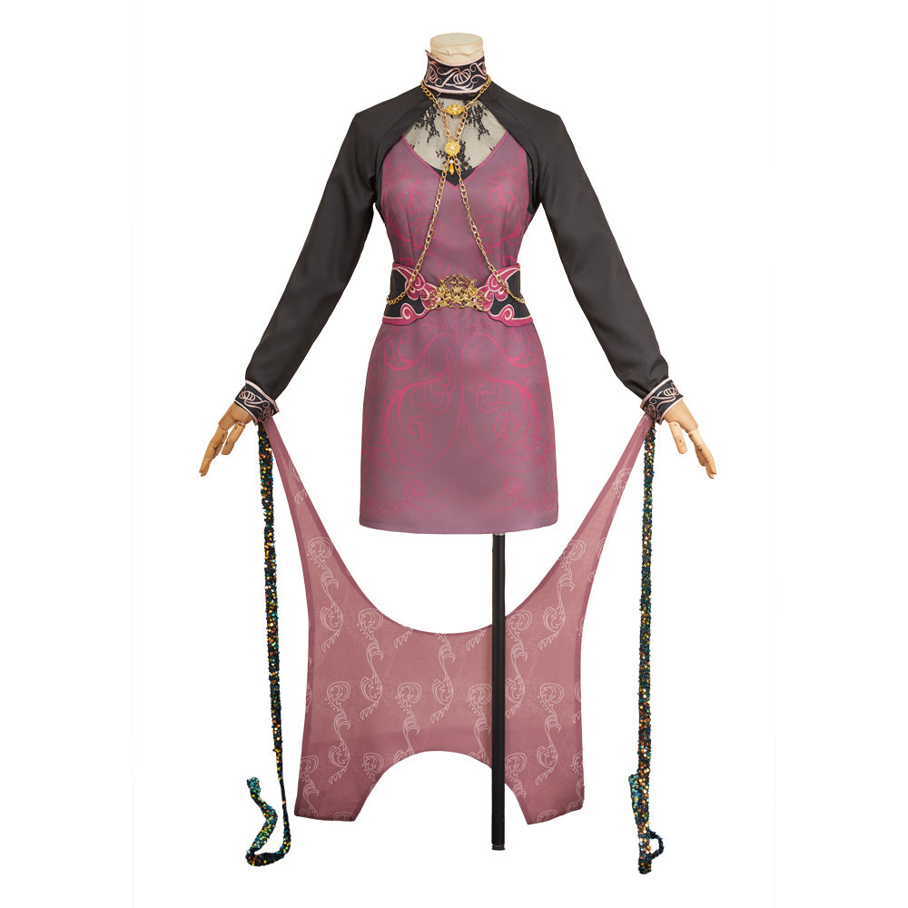 Resident Evil 30e Anniversaire Ada Wong Tenue Rouge et Noire Cosplay Costume