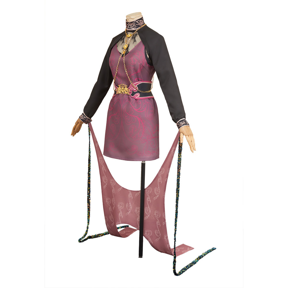 Resident Evil 30e Anniversaire Ada Wong Tenue Rouge et Noire Cosplay Costume