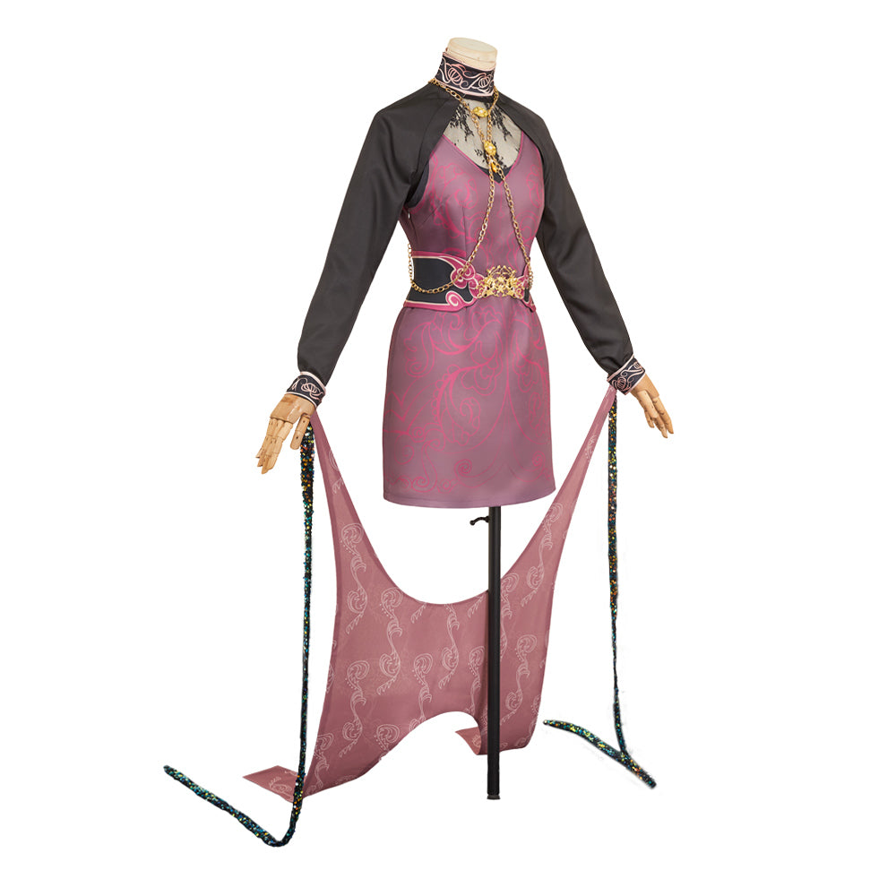 Resident Evil 30e Anniversaire Ada Wong Tenue Rouge et Noire Cosplay Costume