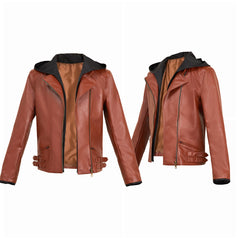 Resident Evil 30e Anniversaire Grace Ashcroft Veste Rouge Brique Cosplay Costume