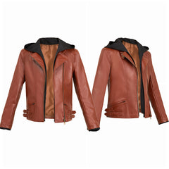 Resident Evil 30e Anniversaire Grace Ashcroft Veste Rouge Brique Cosplay Costume