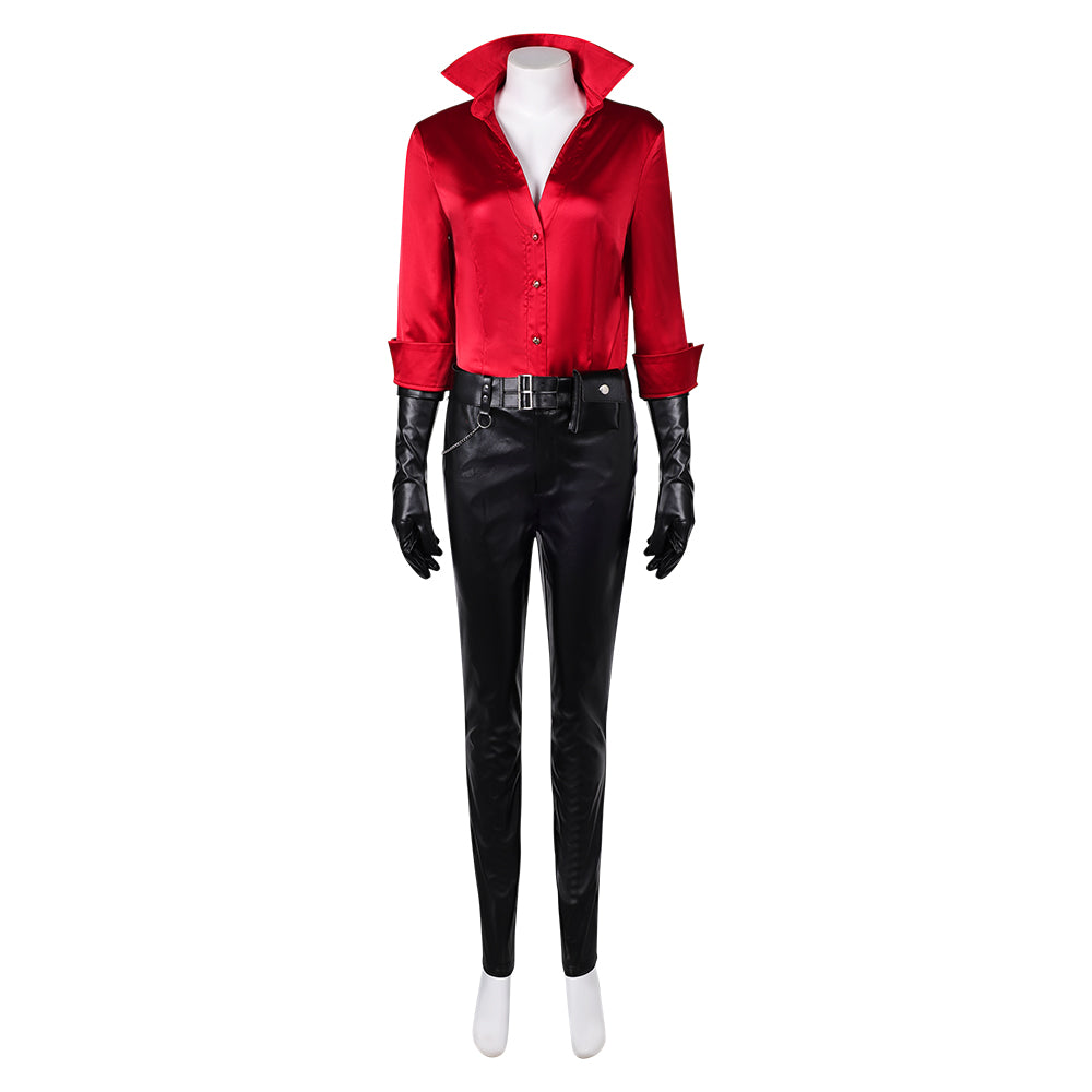 Resident Evil Ada Wong Tenue de Chemise Rouge Cosplay Costume