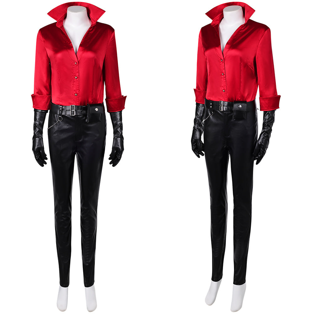 Resident Evil Ada Wong Tenue de Chemise Rouge Cosplay Costume