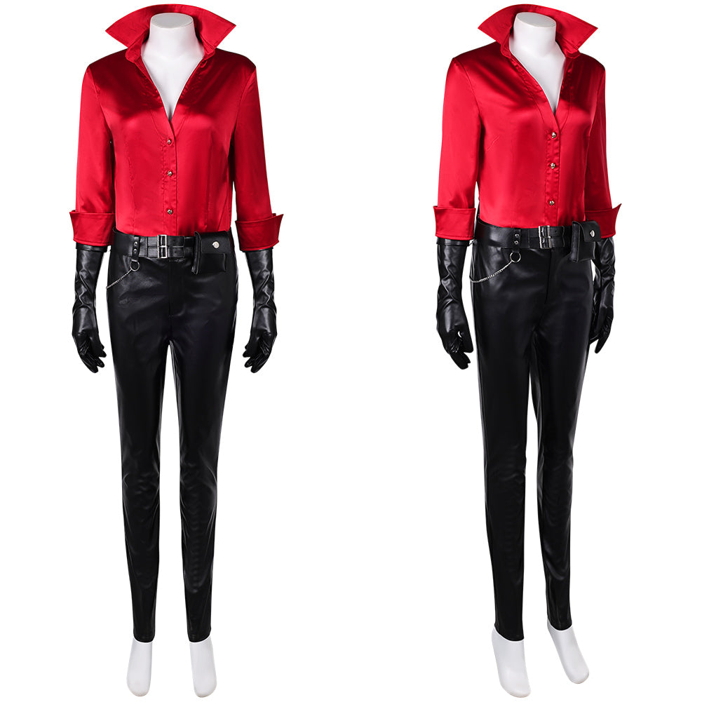 Resident Evil Ada Wong Tenue de Chemise Rouge Cosplay Costume