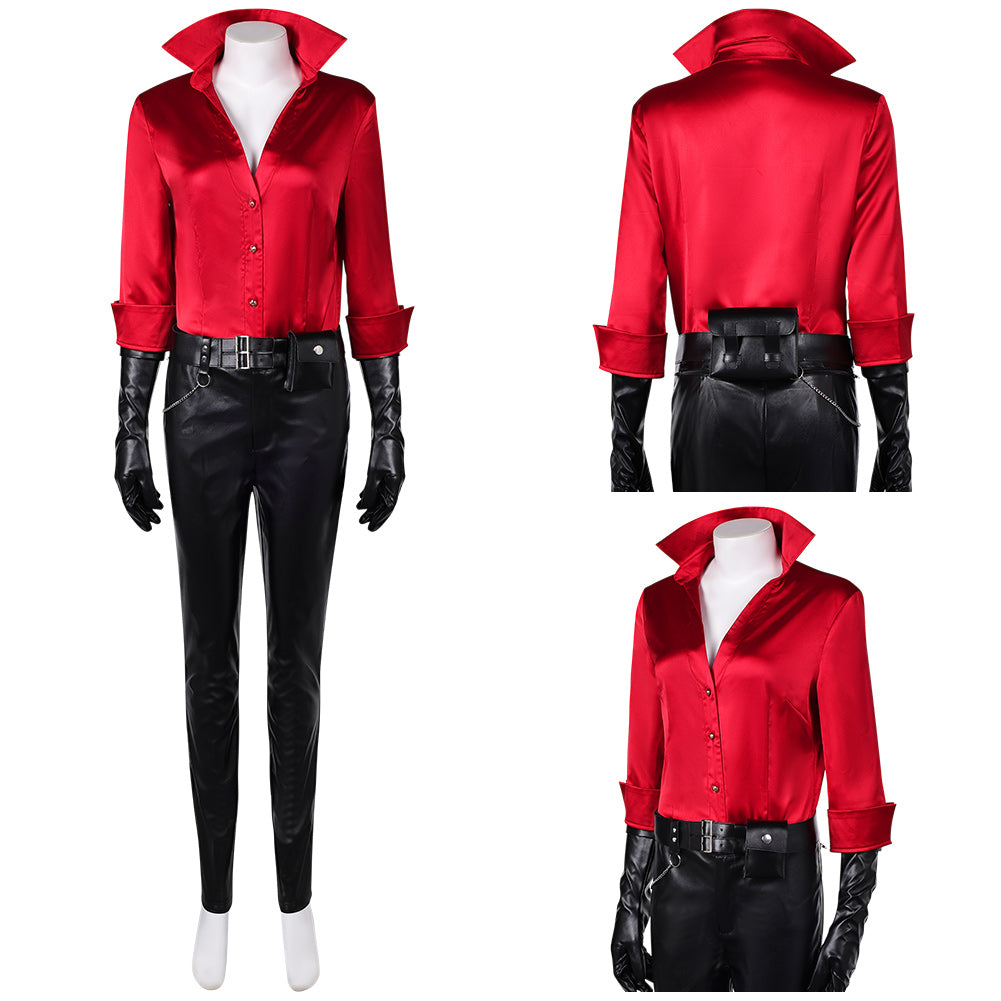 Resident Evil Ada Wong Tenue de Chemise Rouge Cosplay Costume