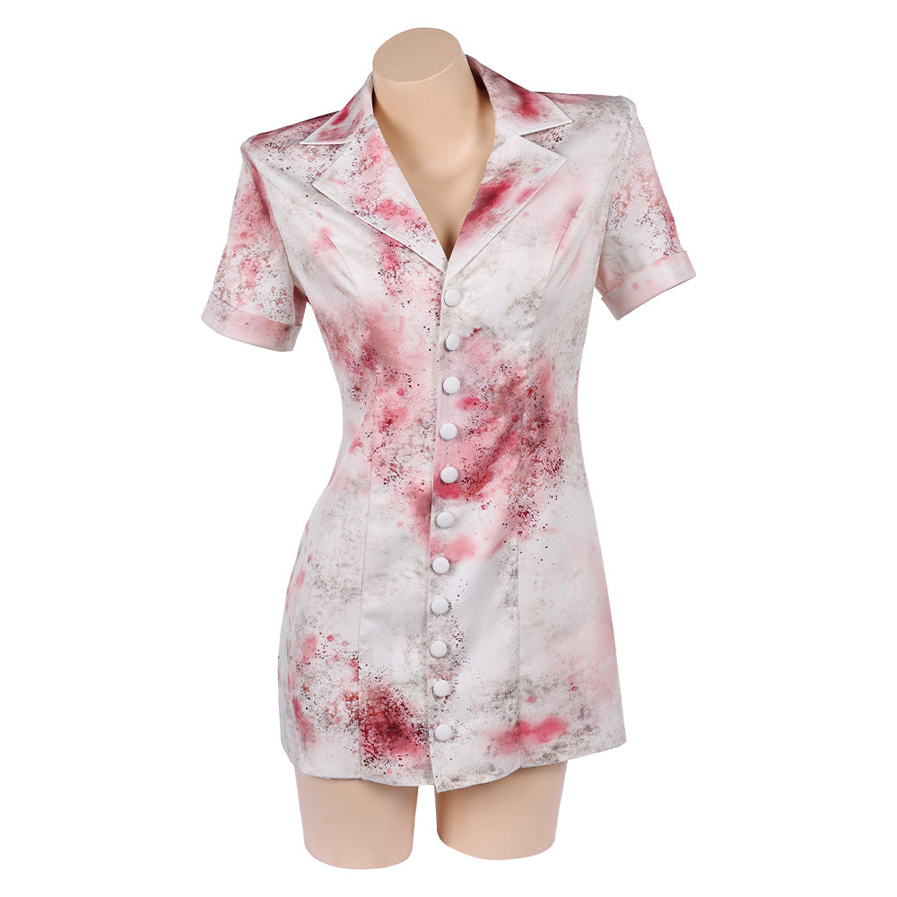 Return to Silent Hill(2026) Infirmière Uniforme Blanc Endommagé Cosplay Costume