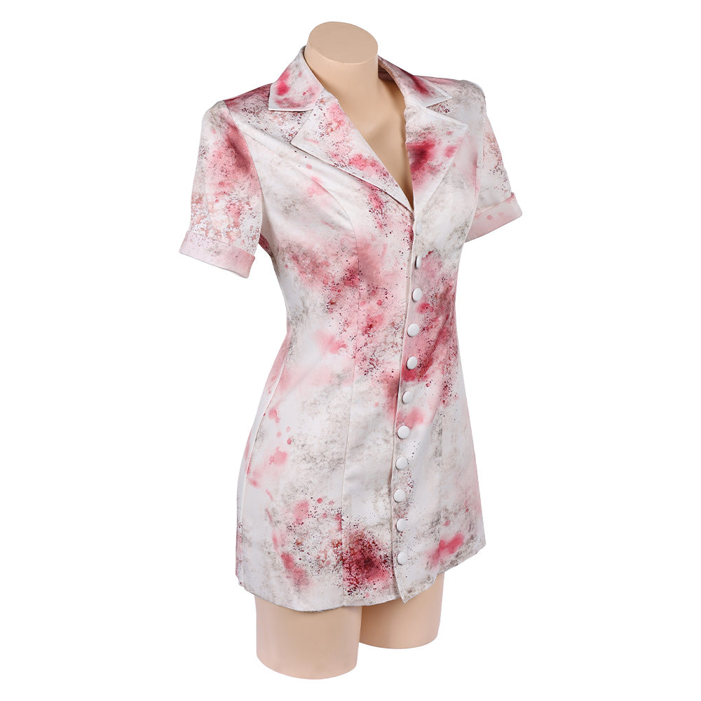 Return to Silent Hill(2026) Infirmière Uniforme Blanc Endommagé Cosplay Costume
