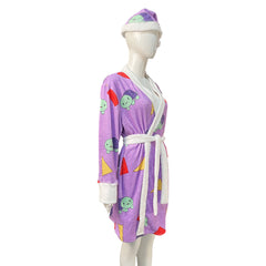 Rumi Pyjama Robe Violette Cosplay Costume