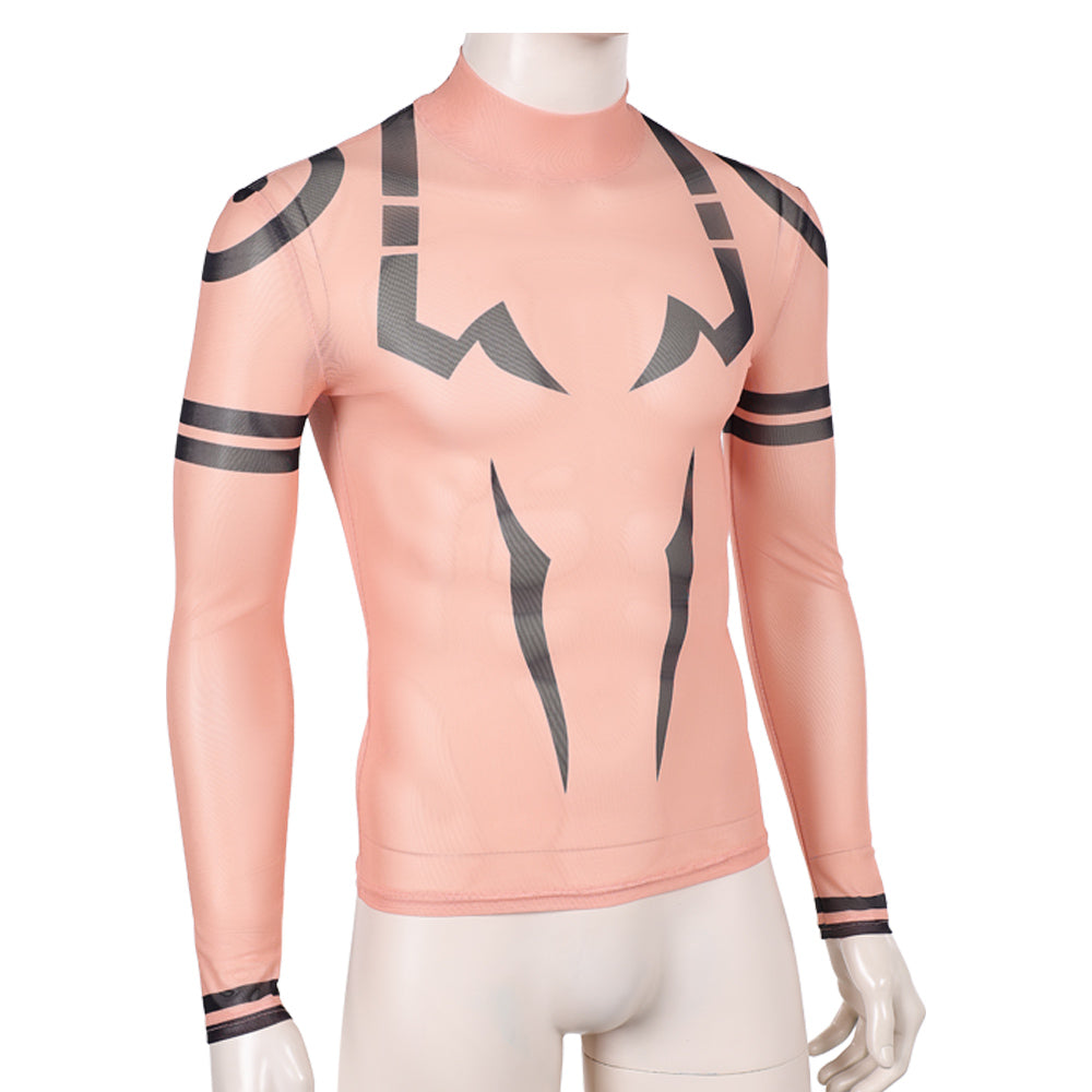 Saison 3(2026) Sukuna Haut Imprimé Tatouage Cosplay Costume