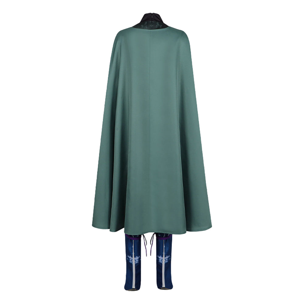 Scarlet et L'Éternité(2025) Princess Scarlet Tenue de Combat Bleue et Verte Cosplay Costume