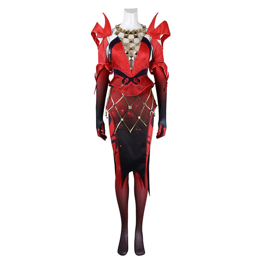 Scarlet Witch Wanda Tenue Rouge Cosplay Costume