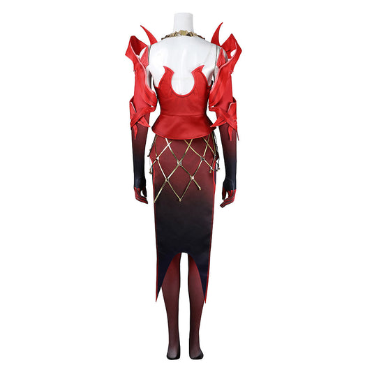 Scarlet Witch Wanda Tenue Rouge Cosplay Costume