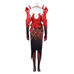 Scarlet Witch Wanda Tenue Rouge Cosplay Costume