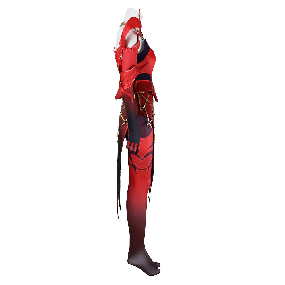 Scarlet Witch Wanda Tenue Rouge Cosplay Costume